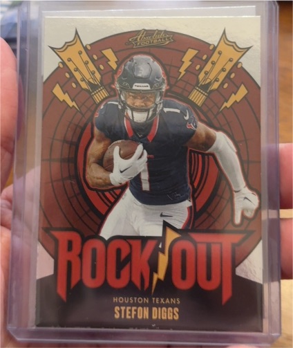 2024 Panini Absolute #RO-SDS Stefon Diggs Rock Out Houston Texans — front