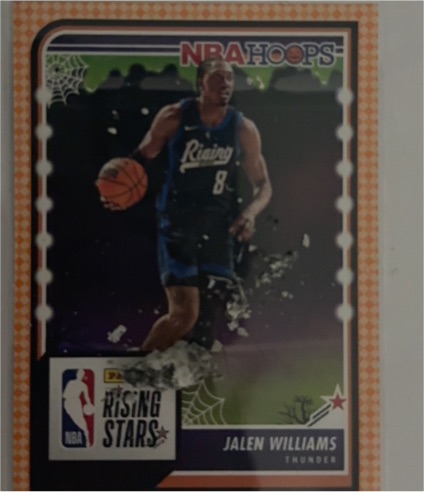 2023-24 Panini Haunted Hoops Orange #290 Jalen Williams — front