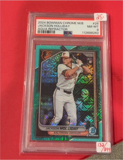 2024 Bowman Chrome Mega Box #26 Jackson Holliday Aqua Refractor — front