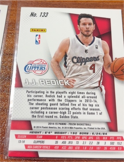2014-15 Panini Prizm #133 J.J. Redick — front