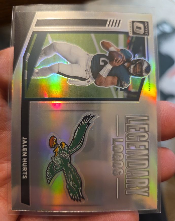 2021 Panini Donruss Optic #LL-16 Jalen Hurts Legendary Logos — front