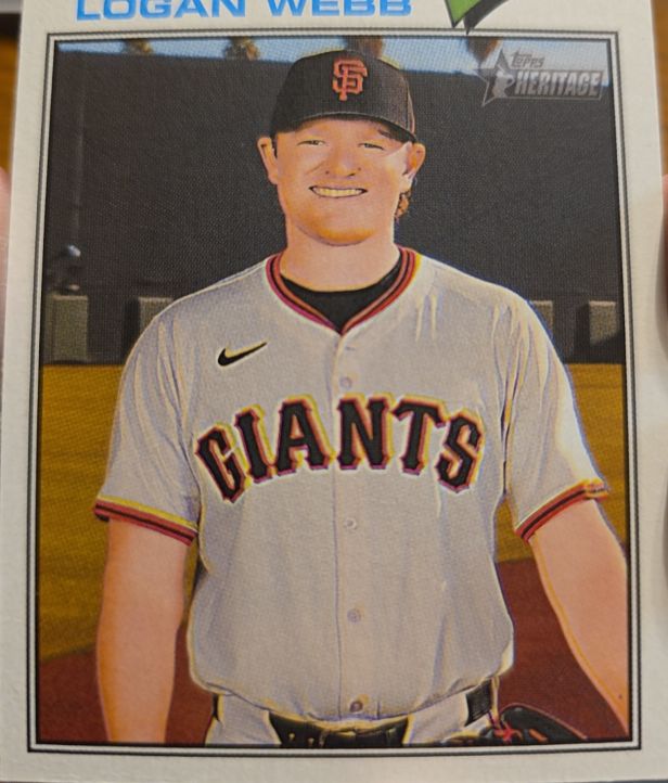 2026 Topps Heritage #82 Logan Webb — front
