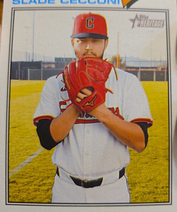 2026 Topps Heritage #87 Slade Cecconi Cleveland Guardians — front