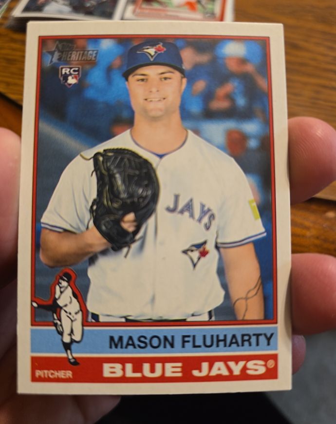 2025 Topps Heritage High Number #509 Mason Fluharty — front