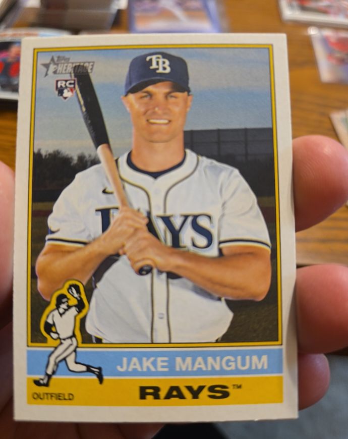 2025 Topps Heritage High Number #693 Jake Mangum — front