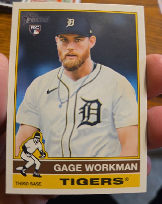 2025 Topps Heritage High Number #568 Gage Workman — front