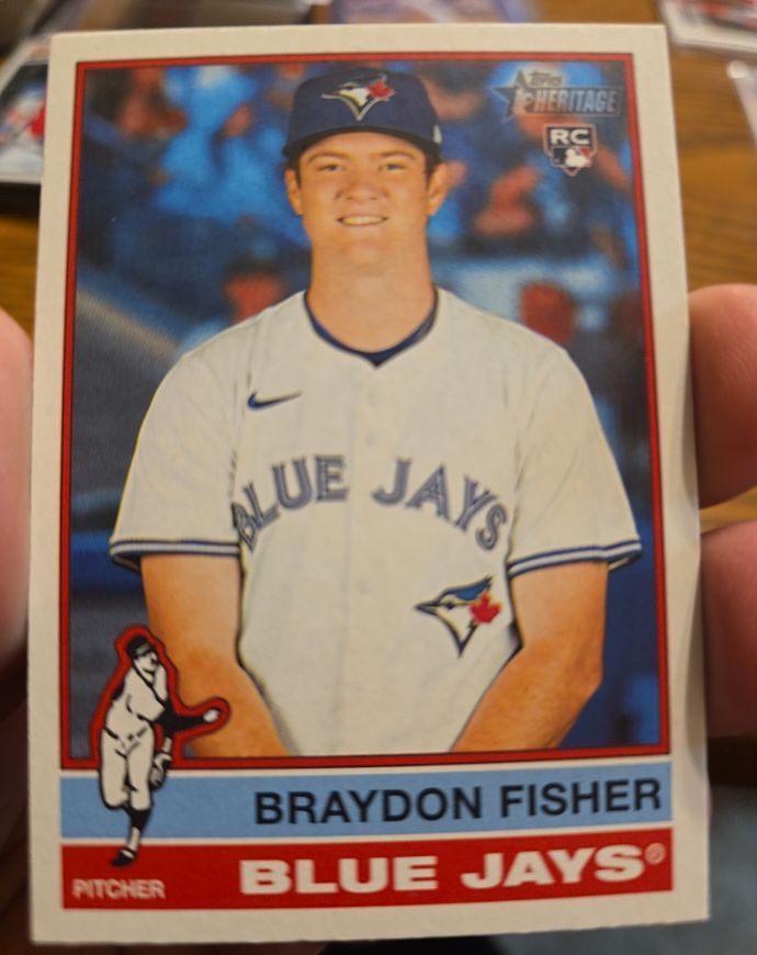 2025 Topps Heritage High Number #646 Braydon Fisher — front