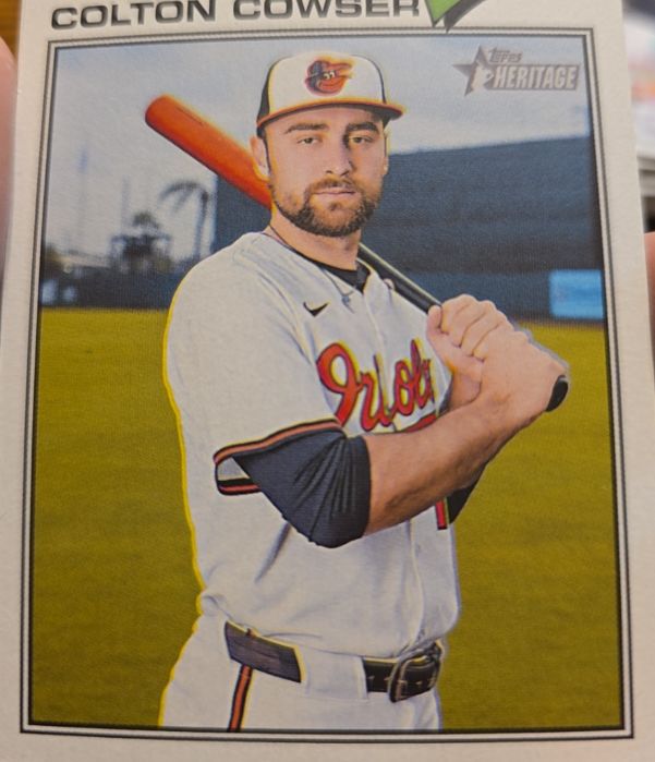 2026 Topps Heritage #338 Colton Cowser — front
