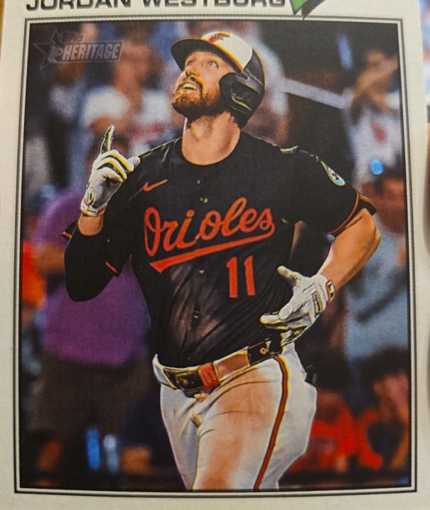 2026 Topps Heritage #184 Jordan Westburg Baltimore Orioles — front