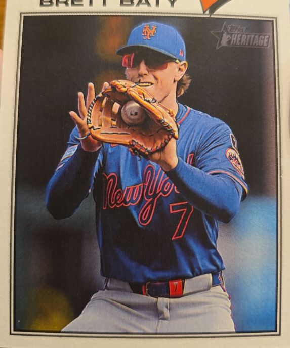 2026 Topps Heritage Baseball #19 Brett Baty — front