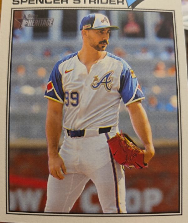 2026 Topps Heritage #41 Spencer Strider — front