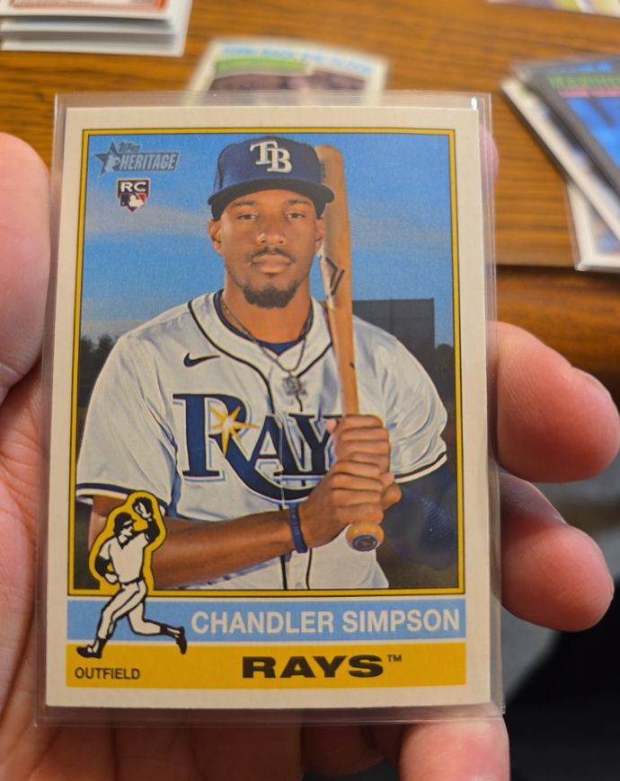 2025 Topps Heritage High Number #519 Chandler Simpson — front