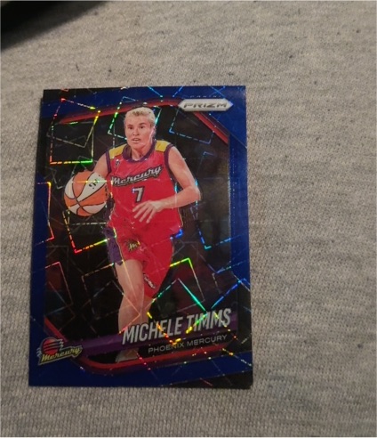2025 Panini Prizm WNBA #133 Michele Timms Blue Velocity Prizm — front