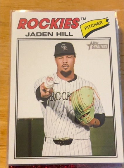 2026 Topps Heritage #26 Jaden Hill — front
