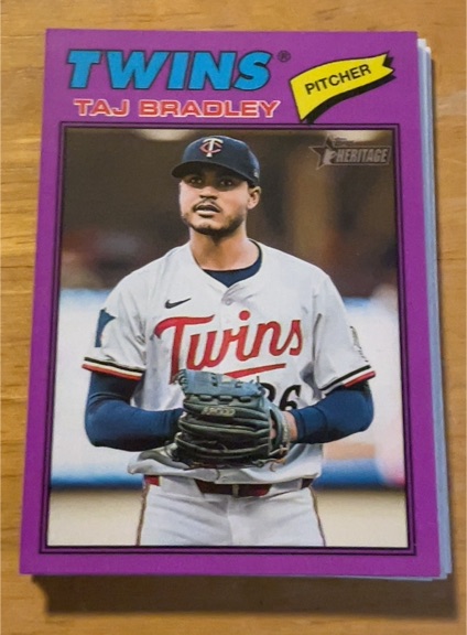 2026 Topps Heritage #38 Taj Bradley — front