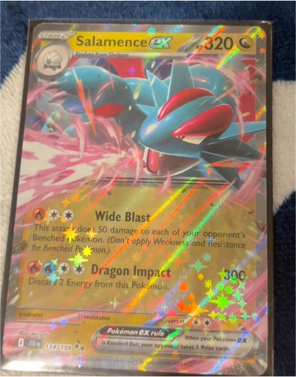 2025 Pokémon TCG #114 Salamence EX — front