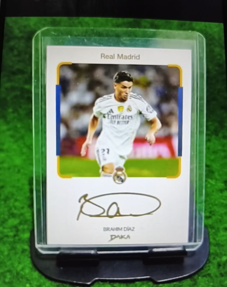 2025 Daka Top Audience Instant Cheki Brahim Diaz Real Madrid — front