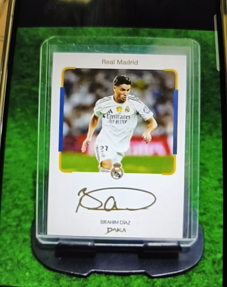 2025-26 Daka Top Audience Instant Cheki #IC-10 Brahim Diaz Real Madrid — front