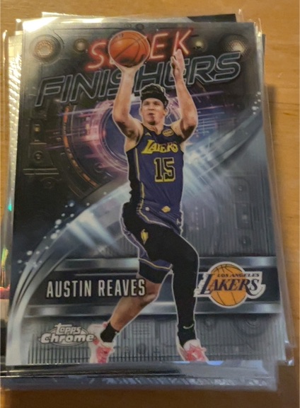 2025-26 Topps Chrome #SF-8 Austin Reaves Sleek Finishers — front