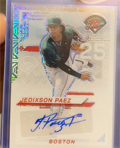 2025 Panini Prospect Edition #28 Jedixson Paez — front