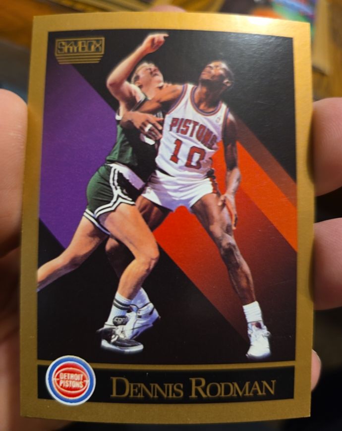 1990 Skybox #91 Dennis Rodman — front