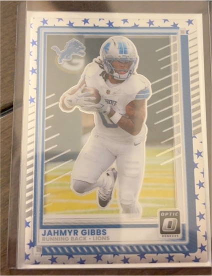 2025 Panini Donruss Optic #79 Jahmyr Gibbs — front