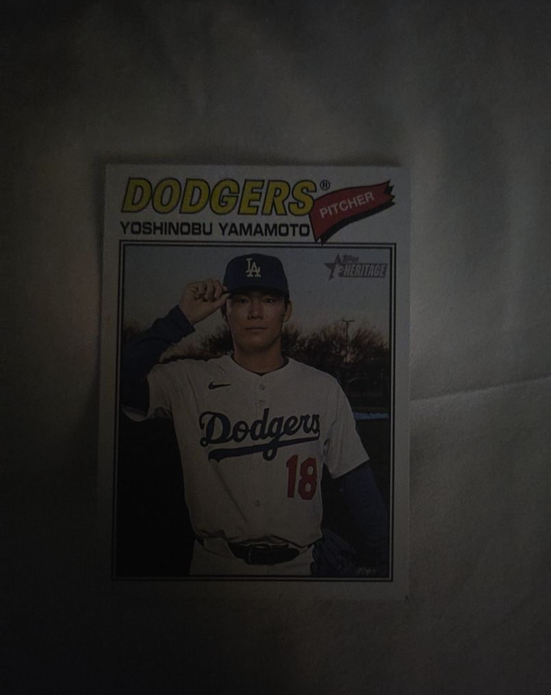 2026 Topps Heritage #371 Yoshinobu Yamamoto — front