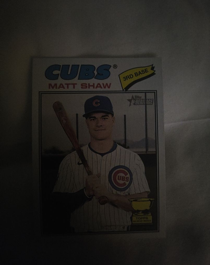2026 Topps Heritage #299 Matt Shaw — front