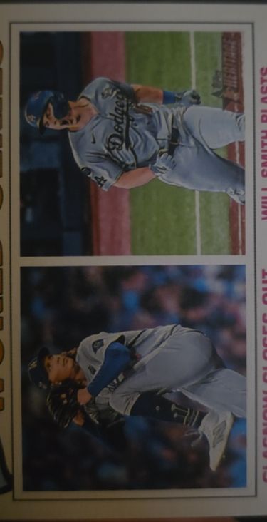 2026 Topps Heritage #312 Will Smith/Tyler Glasnow — front
