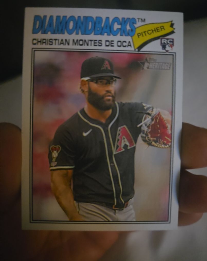 2026 Topps Heritage #205 Christian Montes de Oca — front