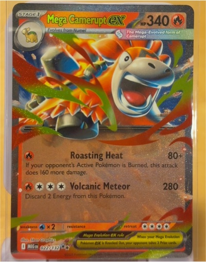 2012 Pokemon ME01: Mega Evolution #022 Mega Camerupt ex — front