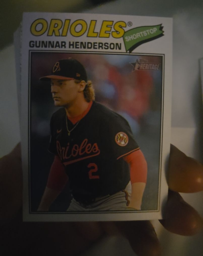 2026 Topps Heritage #287 Gunnar Henderson — front