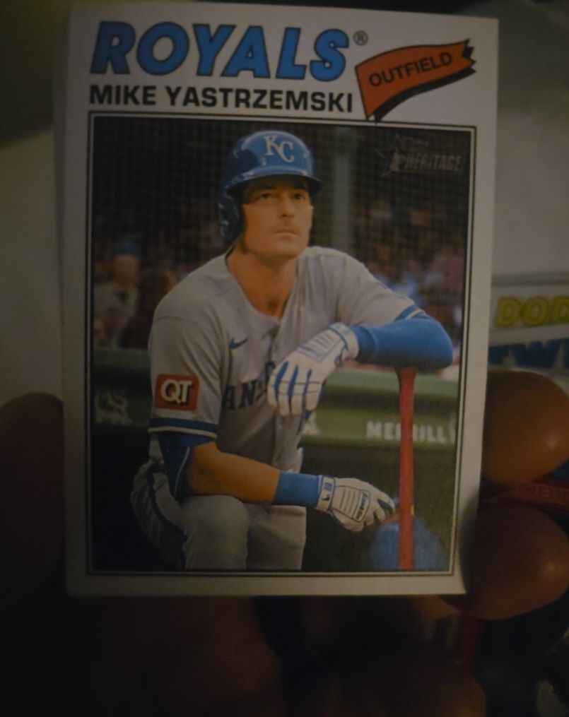 2026 Topps Heritage #63 Mike Yastrzemski — front