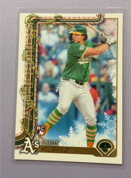 2025 Topps Holiday #H40 Nick Kurtz — front
