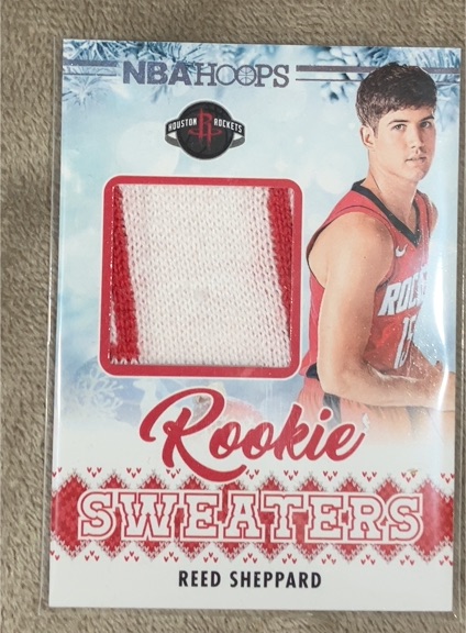 2024-25 Panini NBA Hoops Rookie Sweaters #RSW-REE Reed Sheppard — front