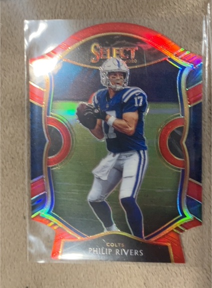 2020 Panini Select Concourse Red Die Cut #30 Philip Rivers — front