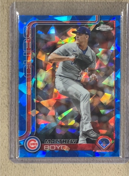2025 Topps Chrome Update Sapphire #USC184 Matthew Boyd — front