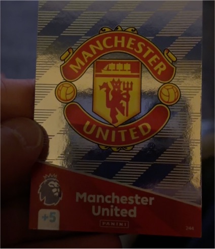 2019 Panini FIFA 365 #244 Manchester United Badge — front