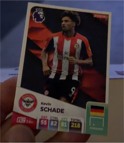 2025 Panini Premier League Kevin Schade Brentford — front