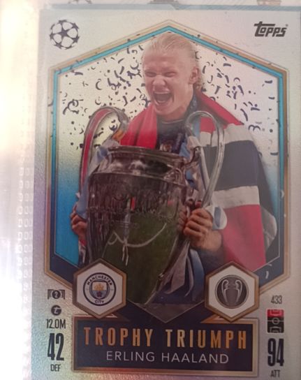2024 Topps Match Attax UEFA Club Competitions #433 Erling Haaland — front