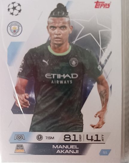 2025 Topps UEFA Champions League #51 Manuel Akanji — front