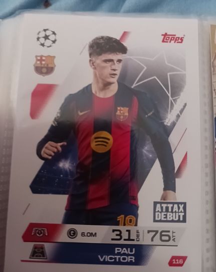 2025 Topps Match Attax UEFA Champions League #116 Pau Victor — front
