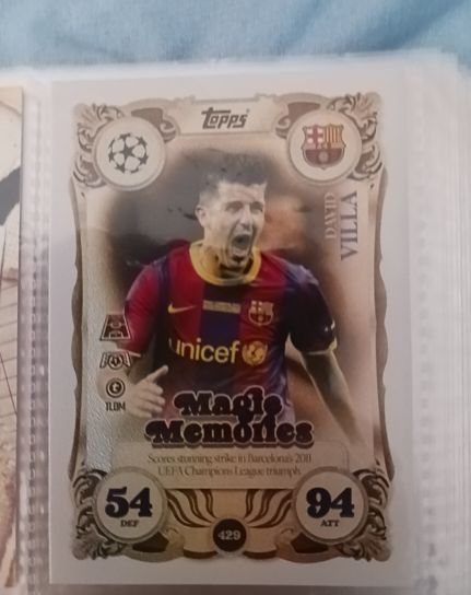 2025 Topps Match Attax #429 David Villa Magic Memories — front