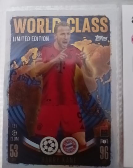 2024 Topps Match Attax #LE1 Harry Kane World Class Limited Edition — front