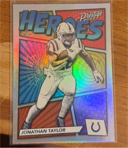 2022 Panini Prestige #H-9 Jonathan Taylor Heroes — front