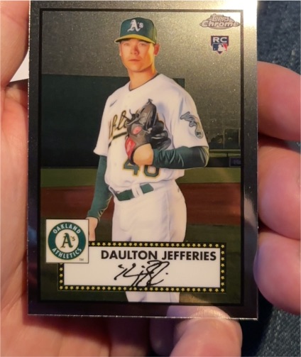 2021 Topps Chrome Platinum Anniversary #72 Daulton Jefferies — front