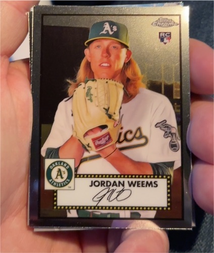 2021 Topps Chrome Platinum Anniversary #139 Jordan Weems — front