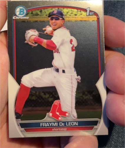 2023 Bowman Chrome Prospects #BCP-97 Fraymi De Leon — front