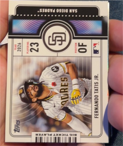2026 Topps Series 1 Big Ticket Player #BTP-20 Fernando Tatís Jr. — front
