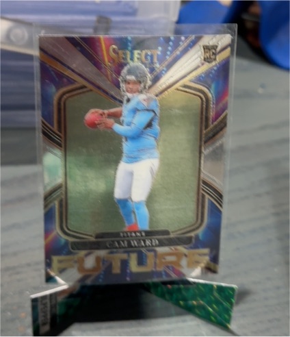 2025 Panini Select #25 Cam Ward Future Rookie Tennessee Titans — front